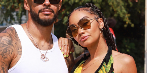 Leigh-Anne Pinnock of Little Mix was seen wearing Dita Nightbird Three DTS 520 03 sunglasses at the Notting Hill Carnival, August 2024. Shop online now on Pretavoir