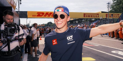 Liam Lawson wears Ray-Ban RB 3647N 9238/71 sunglasses at the Monza GP