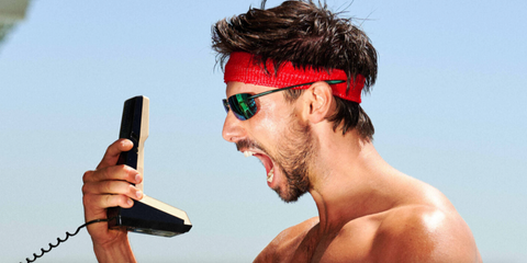 Australian actor Lincoln Younes was seen wearing green Maui Jim Ho'okipa Ultra GM676-15 / MJ0676S 004 sunglasses in an Australian Men's Health feature, December 2024.