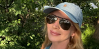 Lindsay Lohan was seen wearing gold and tortoise Saint Laurent Sun SL 864 003 aviator sunglasses in her Instagram post, July 2026.