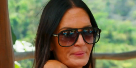 Lisa Barlow of Real Housewives of Salt Lake City wears Tom Ford Falconer-02 TF884 01B sunglasses - buy online. 