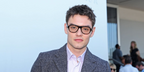 Louis Partridge was seen wearing tortoise Prada PR C12V 20D1O1 optical glasses at the Prada Menswear Spring/Summer 2027 fashion show during Milan Men's Fashion Week.
