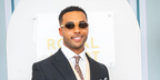 Emily in Paris actor Lucien Laviscount was seen wearing gold Bottega Veneta BV1386S 001 oval sunglasses at the 2025 Royal Ascot. Shop online now on Pretavoir