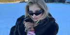 Brazilian singer Luisa Sonza was seen wearing Balenciaga BB0359S 001 shield sunglasses in her Instagram post, January 2025.