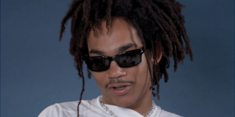 Luka Sabbat was seen wearing black Persol 2747S 95/48 sunglasses in the Persol "Good Point, Well Made" campaign. Shop online now on Pretavoir