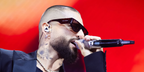 Colombian singer Maluma was seen wearing tortoiseshell Dolce&Gabbana DG4461 502/73 sunglasses onstage at Movistar Arena in Madrid, April 2025. Shop online now on Pretavoir