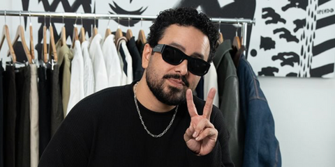 American radio host Mando Fresko was seen wearing black Saint Laurent SL 713 001 in his Instagram post, March 2026.
