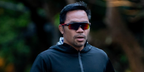 Manny Pacquiao was seen wearing black and red Oakley Youth Radar EV XS Path OJ9001 06 Prizm sunglasses while working out, shared in his Instagram post