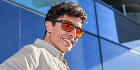 Spanish motorcycle road racer Marc Marquez was seen wearing Oakley Sylas OO9448 05 Prizm Polarised sunglasses. Shop online now on Pretavoir