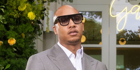 Rapper and podcaster Margs was seen wearing black Tom Ford Renee TF847 01B sunglasses with smoke gradient lenses at the GRM Gala 2025 in London. Shop online now on Pretavoir