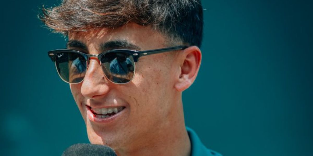 Spanish Formula 3 racing driver Mari Boya was seen wearing black and gold Ray-Ban Clubmaster RB 3016 901/58 Polarised sunglasses at the F1 Grand Prix of Austria 2025. Shop online now on Pretavoir