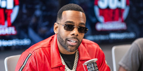 Singer-songwriter Mario was seen wearing Cartier CT0498S 005 rectangular sunglasses during The Baller Alert Show With Ferrari Simmons & BT at iHeartRadio Studios, September 2025.