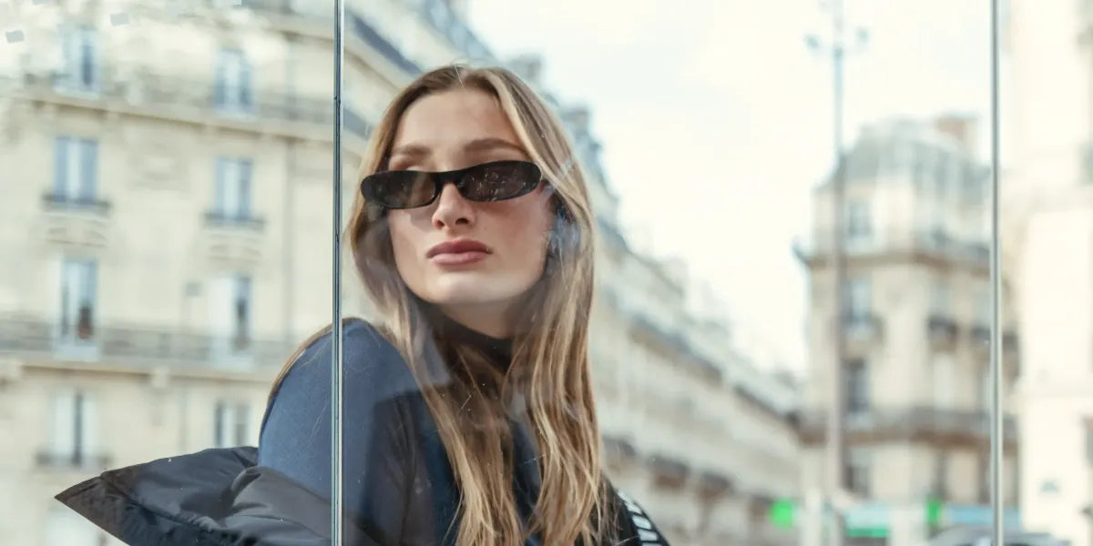 Cultural figure and showjumper Mathilde Pinaut, daughter of Francois Pinault, was seen wearing black Saint Laurent Sun SL 557 Shade 001 sunglasses in a Vogue feature, November 2023.