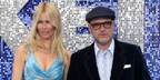 British filmmaker and producer Matthew Vaughn, pictured with wife Claudia Schiffer, was seen wearing Cutler and Gross 0822 Black optical glasses at the UK premiere of Rocketman