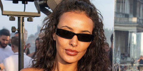 Maya Jama was seen wearing black Gucci GG1778S 001 sunglasses at Labyrinth On The Thames 2026