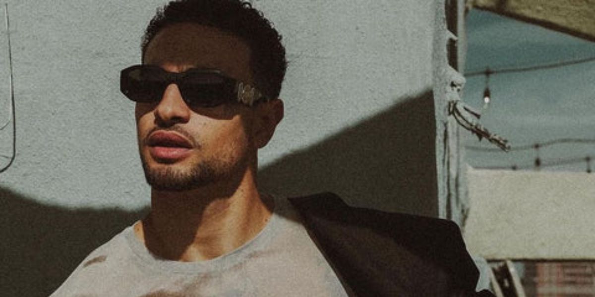 Model and digital creator Miguel Harichi was seen wearing black Versace 4361 GB1/87 Medusa Biggie Sunglasses