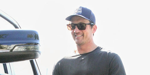 Miles Teller was seen wearing tortoiseshell Maui Jim Opio H616-01 sunglasses in West Hollywood, November 2025. Shop online now on Pretavoir