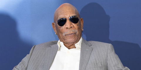 Morgan Freeman was seen wearing Ray-Ban Aviator 3025 L0205 Gold/G15 Green sunglasses at the 63rd Monte-Carlo Television Festival. Shop online now on Pretavoir