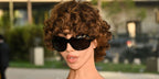 Photographer and filmmaker Nadia Lee Cohen was seen wearing black Gucci GG2176S 001 sunglasses at LACMA's Opening Gala for the David Geffen Galleries in Los Angeles, April 2026.