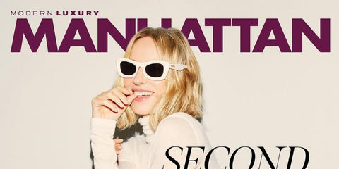 Naomi Watts wears Bottega Veneta BV1121S 003 sunglasses on the cover of Manhattan magazine