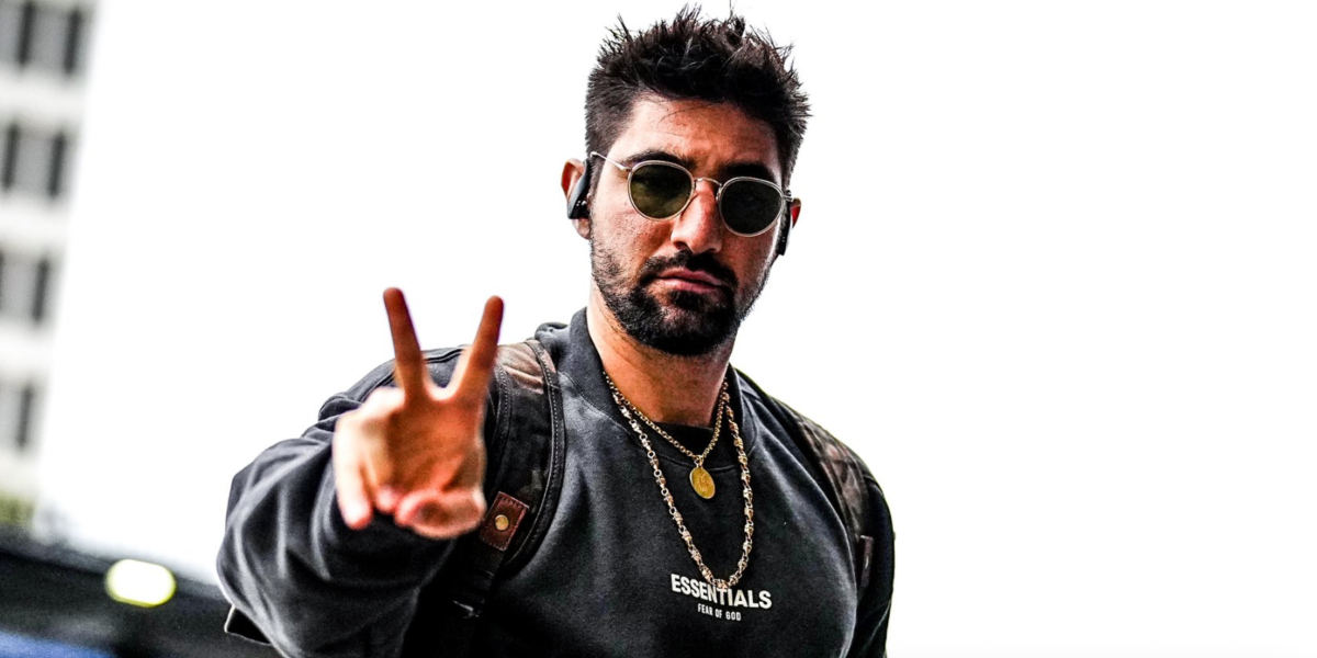 Nick Castellanos was seen wearing transparent Oliver Peoples MP-2 SUN OV1104S 5145/52 round sunglasses in the Philadelphia Phillies tweet / X post