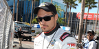 Actor Nick Wechsler was seen wearing matte black and transparent grey Oakley Twoface OO9189 38 Polarised sunglasses at the Toyota Pro/Celebrity Race 2014 in Long Beach.