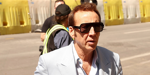 Nicolas Cage was seen wearing black Tom Ford Camden TF933 01A square sunglasses at the World Premiere of "Arcadian" during 2024 SXSW Conference And Festival in Austin, Texas, March 2024