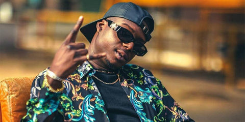French rapper Ninho was seen wearing Versace 4361 GB1/87 Medusa Biggie Sunglasses. Shop online now on Pretavoir