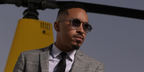 Singer-songwriter October London was seen wearing silver Zegna Orizzonte I EZ0231 20B sunglasses with grey gradient lenses in his Instagram post, September 2025.