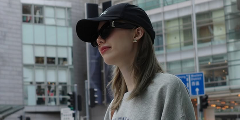 Thai actress and rising star Orm Kornnaphat was seen wearing black Saint Laurent Sun SL M94 001 sunglasses in her Instagram post, August 2024. Shop online now on Pretavoir