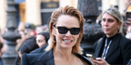 Pamela Anderson was seen wearing black Tom Ford Mikel TF1085 01A sunglasses at the Tom Ford Spring/Summer 2026 fashion show during Paris Fashion Week. Shop online now on Pretavoir