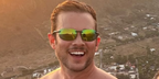 Italian writer and creative force Paolo Stella was seen wearing green Maui Jim Ho'okipa Readers HT807 11 sunglasses in his Instagram post, August 2025.