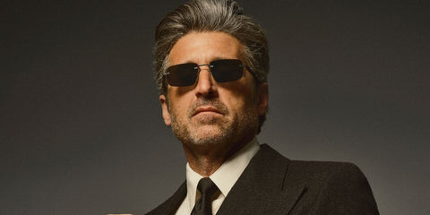 Patrick Dempsey was seen wearing Tag Heuer Mini Vingt Sept TH40036U 02G sunglasses in a feature on The Rake, August 2025. Shop online now on Pretavoir