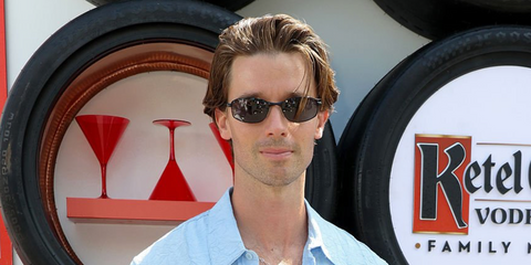 Patrick Schwarzenegger was seen wearing black Oakley Whisker OO4141 03 Prizm Polarised sunglasses in Miami, May 2026