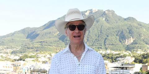 Filmmaker and actor Paul Feig was seen wearing black Tom Ford Avery TF931 01V sunglasses with prescribed/customised lenses at the Ischia Global Festival 2025.