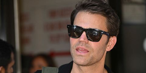 Actor and director Paul Wesley was seen wearing black Oliver Peoples N.04 Sun OV5552SU 1731/P2 Polarised sunglasses in New York City, July 2025. Shop online now on Pretavoir
