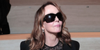 French actress Philippine Leroy-Beaulieu was seen wearing black Gucci GG2176S 001 sunglasses at the Gucci Fall/Winter 2026 fashion show during Milan Fashion Week.