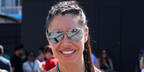 Spanish reporter and presenter Pilar Rubio was seen wearing Ray-Ban Aviator Silver Mirror RB 3025 W3275 sunglasses at the F1 Spanish Grand Prix 2026.