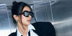 Bollywood actress and former pageant contestant Pooja Hegde was seen wearing black Bottega Veneta BV1281S 001 shield sunglasses in her Instagram post, January 2025. Shop online now on Pretavoir