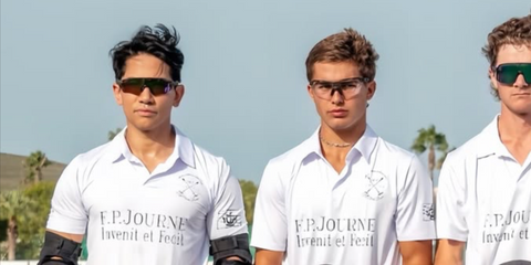 Prince Abdul Mateen of Brunei Darussalam was seen wearing black Oakley Radar EV S Path OO9510 05 Prizm Polarised sunglasses at Ayala Polo Club in Sotogrande, Spain in August 2025. Shop online now on Pretavoir