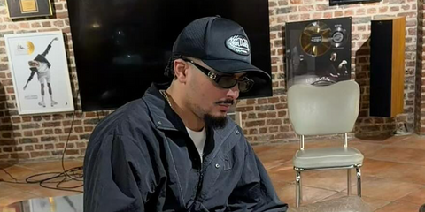 French rapper RK (Ryad Kartoum) was seen wearing black Gucci GG1660S 001 sunglasses in his Instagram post, November 2025.