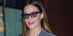 Cupertino actress Rachel Keller wore tortoise Prada PR C08S 15W30X sunglasses with violet lenses in New York City, October 2026