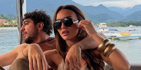 Brazilian actress Rafa Kalimann was seen wearing tortoiseshell Saint Laurent Sun SL 652 Solace 003 sunglasses in her Instagram post, May 2025.