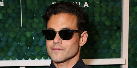 Rami Malek was seen wearing black Giorgio Armani AR8253U 50187 sunglasses at the US Open 2026.