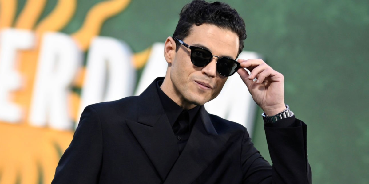 Rami Malek was seen wearing black Prada PR 17YS 1AB03R Polarised round sunglasses at the European Premiere of 20th Century Studios and New Regency "Amsterdam" in London