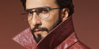 Bollywood actor Ranveer Singh wore gunmetal Ray-Ban Bill Max RB 3793V 2502 aviator optical glasses in October 2026.