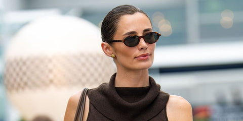 Rebecca Donaldson was seen wearing tortoiseshell Saint Laurent Sun SL 751 Jeanne 003 oval sunglasses at the F1 Grand Prix of Singapore 2025. Shop online now on Pretavoir