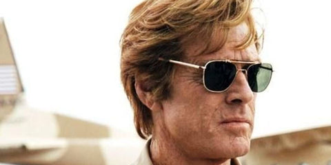 Robert Redford was seen wearing Randolph Aviator 23K Gold AF056 sunglasses in 2001 movie "Spy Game". Shop online now on Pretavoir