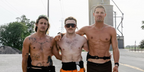 Rocco Ritchie (middle) was seen wearing Oakley Sutro OO9406 20 Prizm sunglasses in his Instagram post