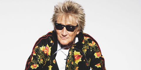 British pop and rock star Rod Stewart was seen wearing the iconic Ray-Ban Wayfarer 2140 901 Black sunglasses in a The Independent feature